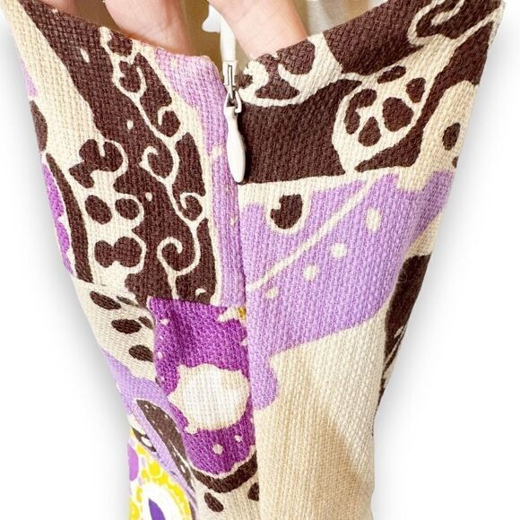 Kate Spade Keiran Dress Hydrangea Moroccan Paisley Cotton Sheath Women’s Size 2 - Picture 7 of 16